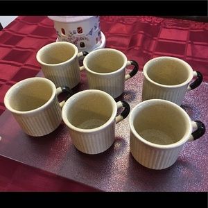 Sandalwood Freezer to Oven Stoneware,6 Coffeecups-